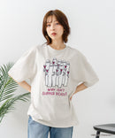 【ムーミン】 【綿100%のしっかりした生地】オリジナルデザイン キャラクター刺繍Tシャツ リトルミイ ニョロニョロ 大人カジュアル ユニセックス