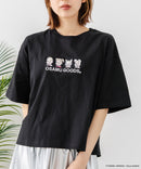 【CONVERSE/コンバース】CONVERSE×OSAMUGOODS 天竺 フロントキャラクター刺繍Ｔシャツ ブラック ❘ジーンズメイト公式オンラインショップ