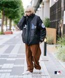 【PEANUTS×MLB】オリジナルデザイン ナイロンパファージャケット 中綿ジャケット ヤンキース ドジャース ホワイトソックス