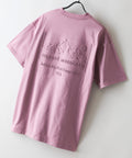 【RAGGED MOUNTAIN：ラギットマウンテン】【タフな肉厚100%コットン】BELMONT/ベルモント エンボスロゴTシャツ ヘビーウェイト ルーズシルエット 透けない・丈夫 半袖 ピンク ❘ジーンズメイト公式オンラインショップ