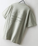 【RAGGED MOUNTAIN：ラギットマウンテン】【タフな肉厚100%コットン】BELMONT/ベルモント エンボスロゴTシャツ ヘビーウェイト ルーズシルエット 透けない・丈夫 半袖 カーキ ❘ジーンズメイト公式オンラインショップ