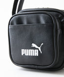 【PUMA/プーマ】【ミニマルなお出掛けに最適な容量2L 高見えPUレザー】ビンテージPUスクエアミニショルダー 前面ポケット付き レトロ ストリート y2k スポーツミックス 古着風 おしゃれ ユニセックス