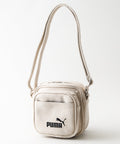 【PUMA/プーマ】【ミニマルなお出掛けに最適な容量2L 高見えPUレザー】ビンテージPUスクエアミニショルダー 前面ポケット付き レトロ ストリート y2k スポーツミックス 古着風 おしゃれ ユニセックス