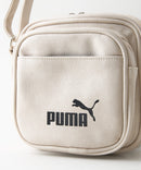 【PUMA/プーマ】【ミニマルなお出掛けに最適な容量2L 高見えPUレザー】ビンテージPUスクエアミニショルダー 前面ポケット付き レトロ ストリート y2k スポーツミックス 古着風 おしゃれ ユニセックス