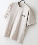 【RAGGED MOUNTAIN/ラギットマウンテン】【究極のシンプルT】BARNSTEAD/バーンステッド ワンポイントロゴＴシャツ ルーズシルエット アウトドア ストリート 大人カジュアル ノームコア ミニマル ベージュ ❘ジーンズメイト公式オンラインショップ