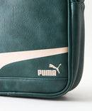 【PUMA/プーマ】【容量4L 高見えPUレザー】ビンテージPUショルダーバッグ 内ポケット付き レトロ ストリート y2k スポーツミックス 古着風 おしゃれ ユニセックス