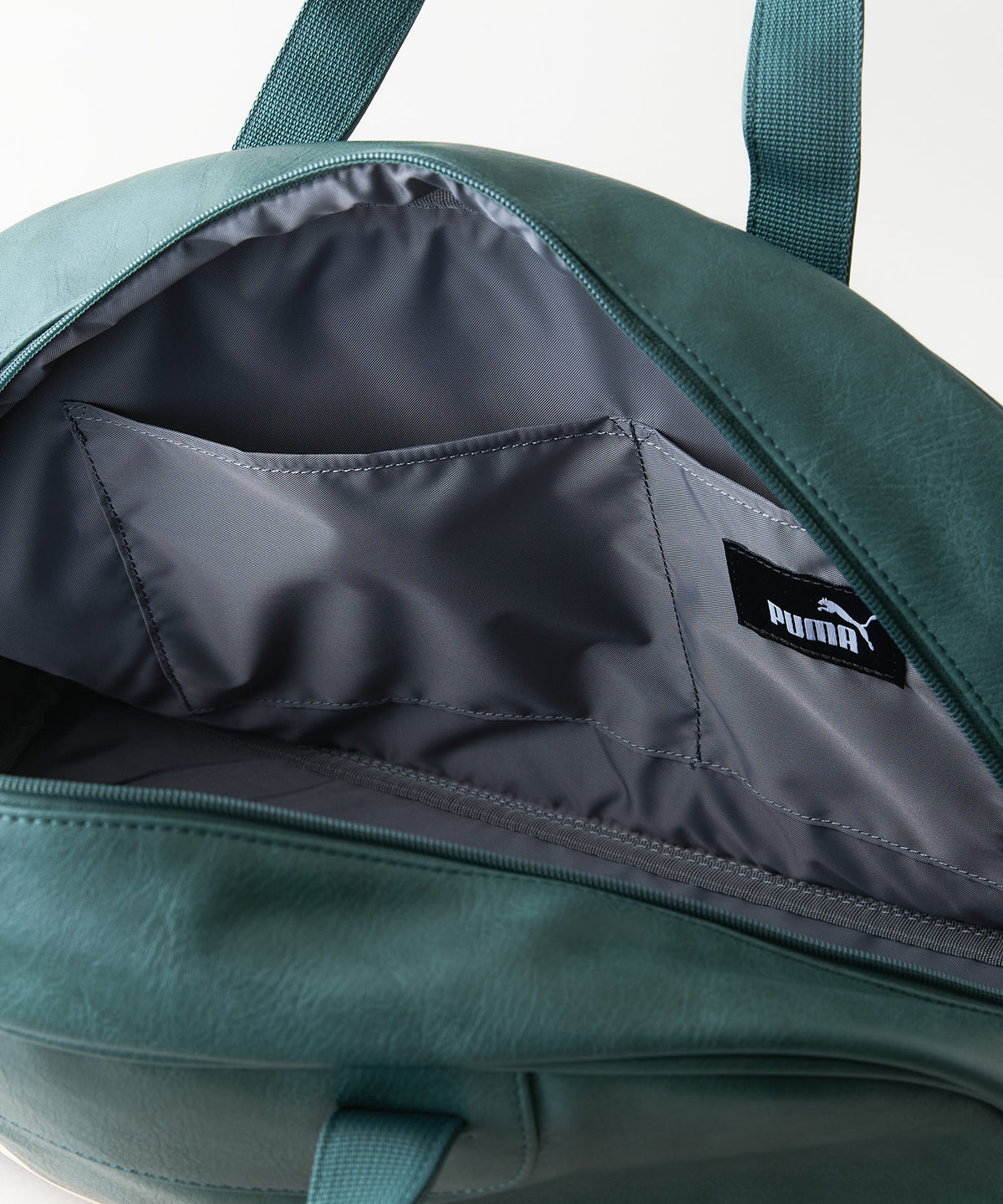 PUMA/プーマ】【容量17L 高見えPUレザー】ビンテージPUボストンバッグ