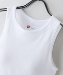 【HANES/ヘインズ】ブラアメリカンスリーブ テレコ素材 カップ付き ❘ジーンズメイト公式オンラインショップ