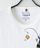 【BLUE STANDARD/ブルースタンダード】【涼しい スラブ天竺】 アニマルプリント ポケット付きＴシャツ 綿100% 凹凸素材 ペンギン ゆるかわ 凹凸素材 部屋着 ワンマイル キャンプ ❘ジーンズメイト公式オンラインショップ