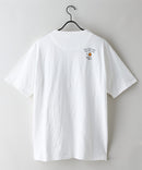 【BLUE STANDARD/ブルースタンダード】【涼しい スラブ天竺】 アニマルプリント ポケット付きＴシャツ 綿100% 凹凸素材 ペンギン ゆるかわ 凹凸素材 部屋着 ワンマイル キャンプ ❘ジーンズメイト公式オンラインショップ