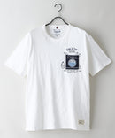 【BLUE STANDARD/ブルースタンダード】【涼しい スラブ天竺】 アニマルプリント ポケット付きＴシャツ 綿100% 凹凸素材 ペンギン ゆるかわ 凹凸素材 部屋着 ワンマイル キャンプ ❘ジーンズメイト公式オンラインショップ