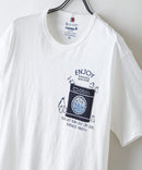 【BLUE STANDARD/ブルースタンダード】【涼しい スラブ天竺】 アニマルプリント ポケット付きＴシャツ 綿100% 凹凸素材 ペンギン ゆるかわ 凹凸素材 部屋着 ワンマイル キャンプ D柄 ❘ジーンズメイト公式オンラインショップ