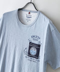 【BLUE STANDARD/ブルースタンダード】【涼しい スラブ天竺】 アニマルプリント ポケット付きＴシャツ 綿100% 凹凸素材 ペンギン ゆるかわ 凹凸素材 部屋着 ワンマイル キャンプ E柄 ❘ジーンズメイト公式オンラインショップ