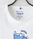 【BLUE STANDARD/ブルースタンダード】【涼しい スラブ天竺】 アニマルプリントＴシャツ 綿100% 凹凸素材 ペンギン ゆるかわ 凹凸素材 部屋着 ワンマイル キャンプ