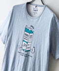 【BLUE STANDARD/ブルースタンダード】【涼しい スラブ天竺】 アニマルプリントＴシャツ 綿100% 凹凸素材 ペンギン ゆるかわ 凹凸素材 部屋着 ワンマイル キャンプ