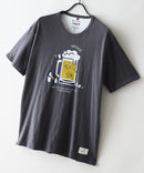 【BLUE STANDARD/ブルースタンダード】【涼しい スラブ天竺】 アニマルプリントＴシャツ 綿100% 凹凸素材 ペンギン ゆるかわ 凹凸素材 部屋着 ワンマイル キャンプ