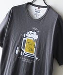 【BLUE STANDARD/ブルースタンダード】【涼しい スラブ天竺】 アニマルプリントＴシャツ 綿100% 凹凸素材 ペンギン ゆるかわ 凹凸素材 部屋着 ワンマイル キャンプ