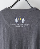 【BLUE STANDARD/ブルースタンダード】【涼しい スラブ天竺】 アニマルプリントＴシャツ 綿100% 凹凸素材 ペンギン ゆるかわ 凹凸素材 部屋着 ワンマイル キャンプ