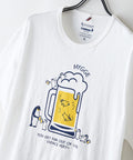 【BLUE STANDARD/ブルースタンダード】【涼しい スラブ天竺】 アニマルプリントＴシャツ 綿100% 凹凸素材 ペンギン ゆるかわ 凹凸素材 部屋着 ワンマイル キャンプ
