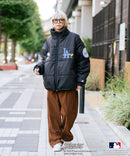 【PEANUTS×MLB】オリジナルデザイン ナイロンパファージャケット 中綿ジャケット ヤンキース ドジャース ホワイトソックス