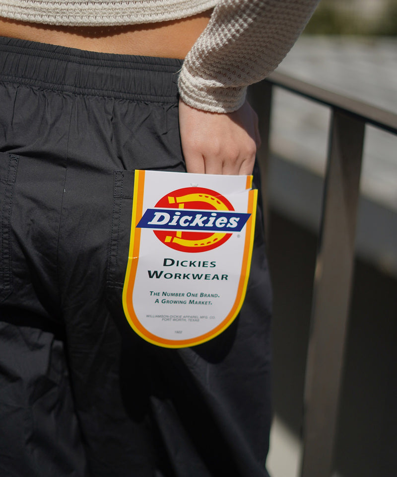 コットン ワイド イージーパンツ レディース Dickies ゆったり 綿100% 豊富なカラー