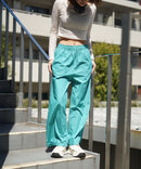 コットン ワイド イージーパンツ レディース Dickies ゆったり 綿100% 豊富なカラー