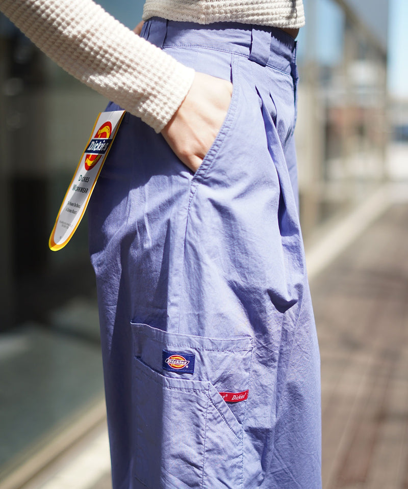 コットン ワイド バルーン パンツ Dickies レディース ゆったり綿100% 豊富なカラー