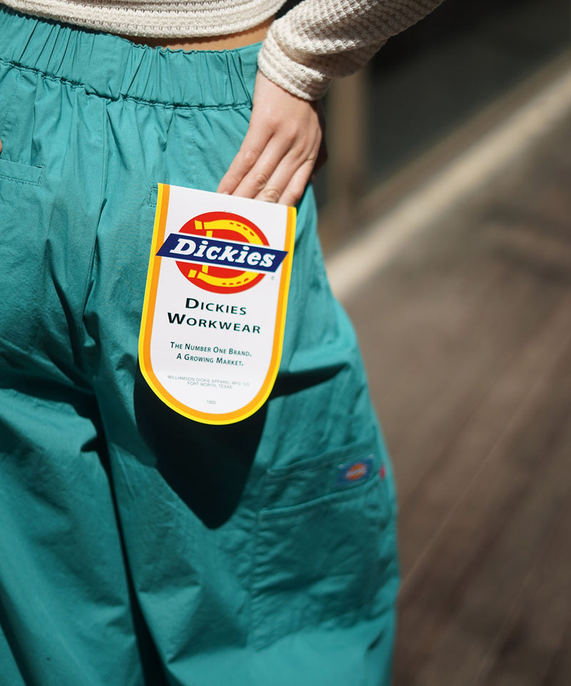 コットン ワイド バルーン パンツ Dickies レディース ゆったり綿100% 豊富なカラー