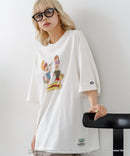【DISCUS/ディスカス】【選べる丈感・ビーバス＆バッドヘッド】DISCUS×BEAVIS AND BUTT-HEAD コラボＴシャツ 綿100% クルーネック アニメ キャラクタープリント アメカジ ストリート