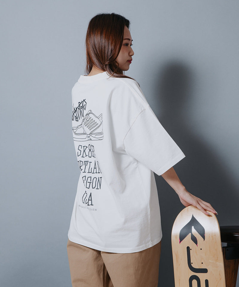 【SAVIER/サビアー】オーバーサイズ バックプリント Tシャツ