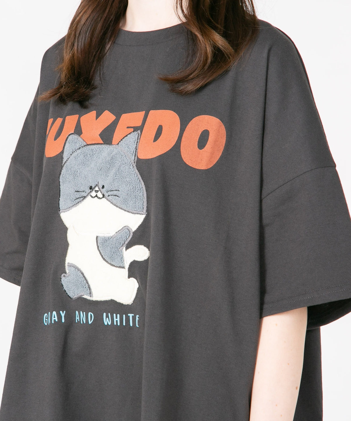 ハチワレ 猫 Tシャツ レディース LIVERY ライブリー