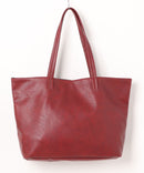 7ポケット フェイクレザー トートバッグ PUトート BLUE STANDARD