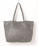 7ポケット フェイクレザー トートバッグ PUトート BLUE STANDARD