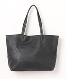 7ポケット フェイクレザー トートバッグ PUトート BLUE STANDARD