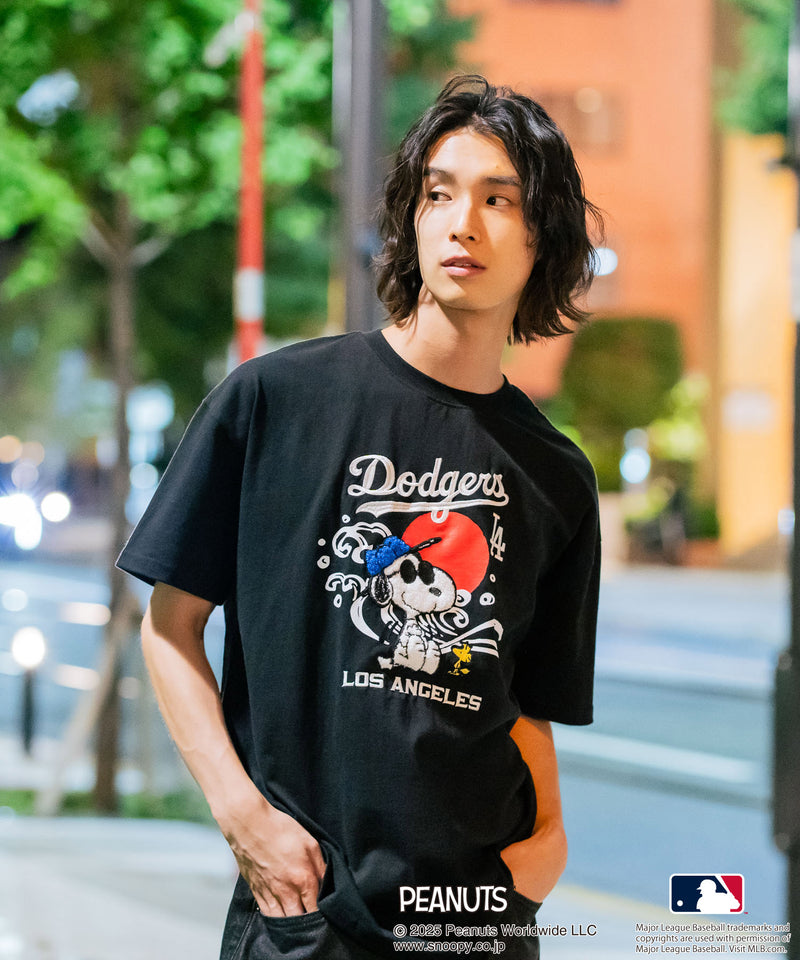 【PEANUTS×MLB】オリジナルデザイン 和柄Ｔシャツ ドジャース ヤンキース カブス スーベニア