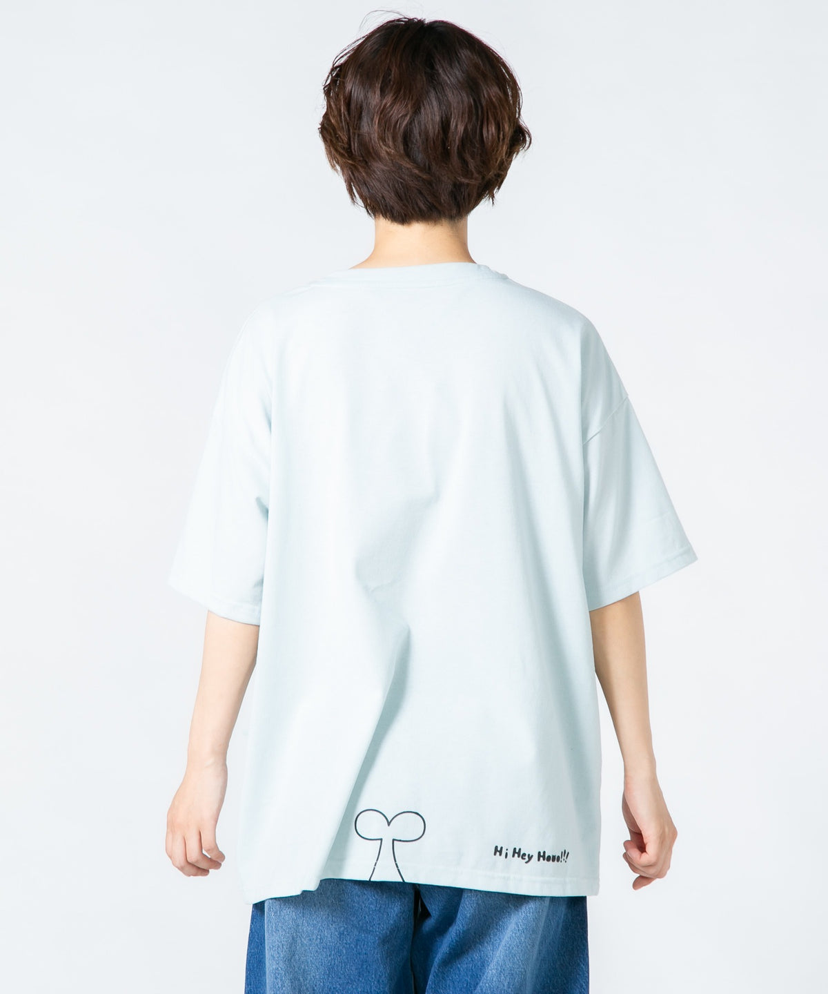Hi Hey Hoooo/ハイヘイホー】くま さめ顔どんTシャツ アニマル