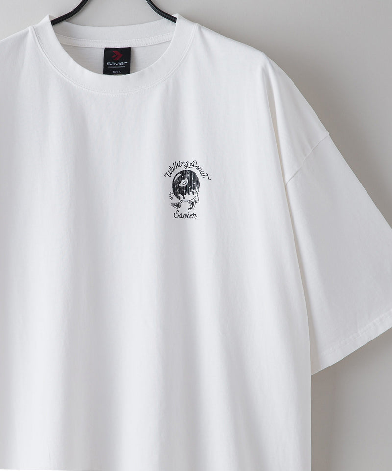 【SAVIER/サビアー】WALKING DONUTSコラボ ルーズフィットTシャツ zo