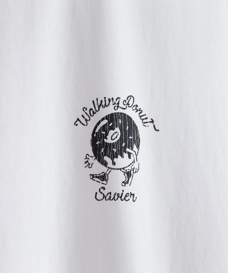 【SAVIER/サビアー】WALKING DONUTSコラボ ルーズフィットTシャツ zo