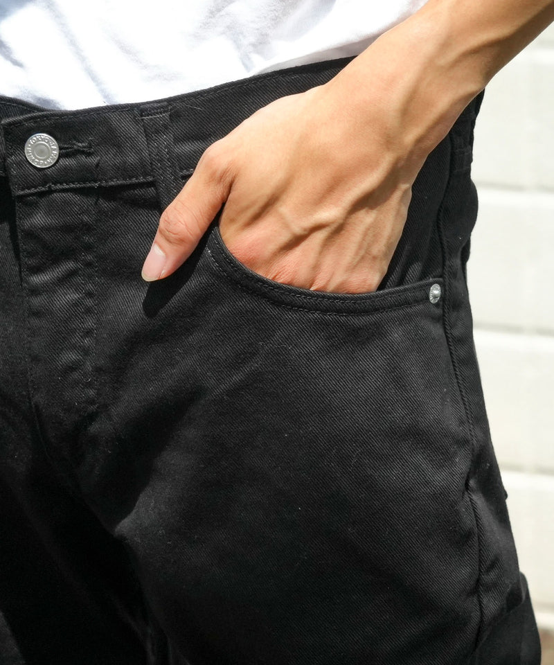 503 スリム テーパード ブラック SLIM TAPERED BK EDWIN エドウイン