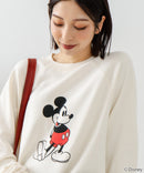 【DISCUS×DISNEY】「ミッキーマウス」キャラクタープリントスウェットトレーナー メンズ レディース ユニセックス