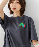 【はらぺこあおむし/The Very Hungry Caterpillar】【コットン100%のしっかりした生地 ドロップショルダー】オリジナルデザイン 刺繍Tシャツ エリック・カール 絵本 キャラクター グッズ ユニセックス