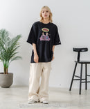 【DISCUS/ディスカス】【選べる丈感・ビーバス＆バッドヘッド】DISCUS×BEAVIS AND BUTT-HEAD コラボＴシャツ 綿100% クルーネック アニメ キャラクタープリント アメカジ ストリート