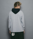 【brknhome/ブロークンホーム】ロング スリーブ フーデッド Tシャツ