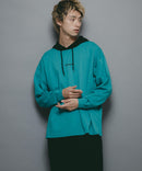 【brknhome/ブロークンホーム】ロング スリーブ フーデッド Tシャツ