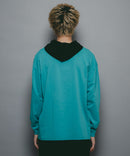 【brknhome/ブロークンホーム】ロング スリーブ フーデッド Tシャツ