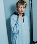 【brknhome/ブロークンホーム】ロング スリーブ フーデッド Tシャツ