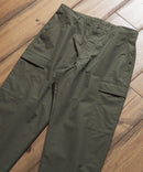 撥水リップストップ ワイドカーゴパンツ BLUE STANDARD