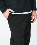 撥水リップストップ ワイドカーゴパンツ BLUE STANDARD