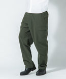 撥水リップストップ ワイドカーゴパンツ BLUE STANDARD