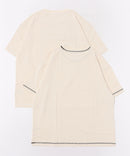 【UNIVERSAL OVERALL/ユニバーサルオーバーオール】ネップ生成り ルーズフィット 2P 半袖 Tシャツ zo